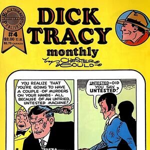 Dick Tracy Monthly #4, 1940 Reprints, Aug 1986, Blackthorne Comics, NM 9.4